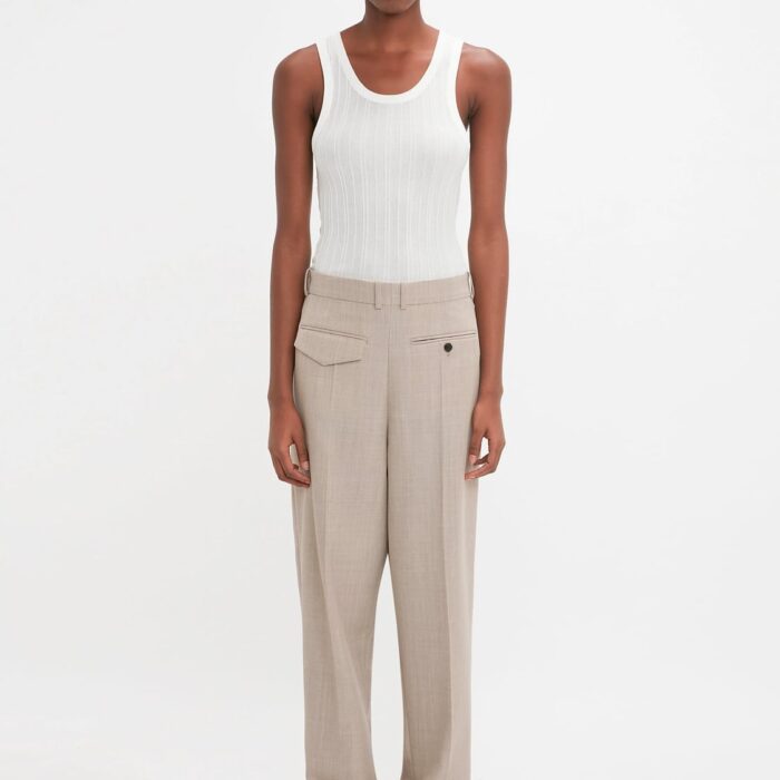 Waistband Detailed Tailored Short In Multi