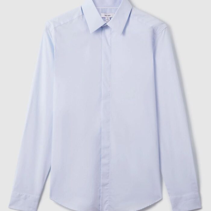 Slim Fit Cotton Blend Shirt