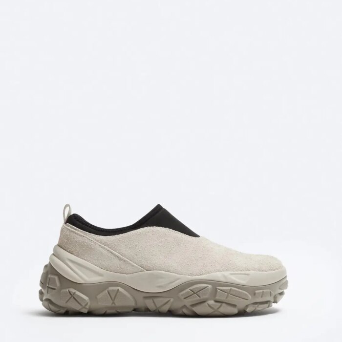 Contrast high-top sneakers