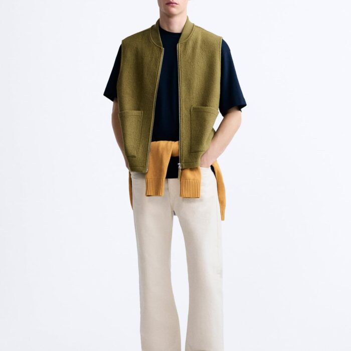 Breathable zip-neck sweater