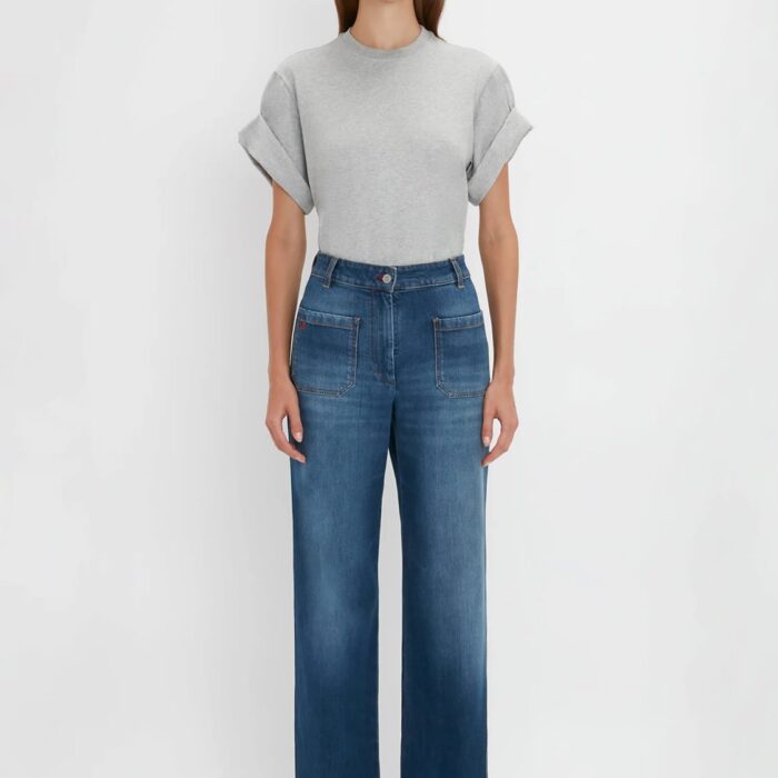 Alina High Waisted Jean In Shadow Wash
