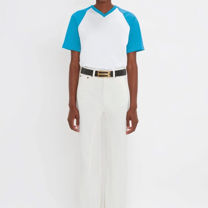 Exclusive Football T-Shirt In Blue Regular