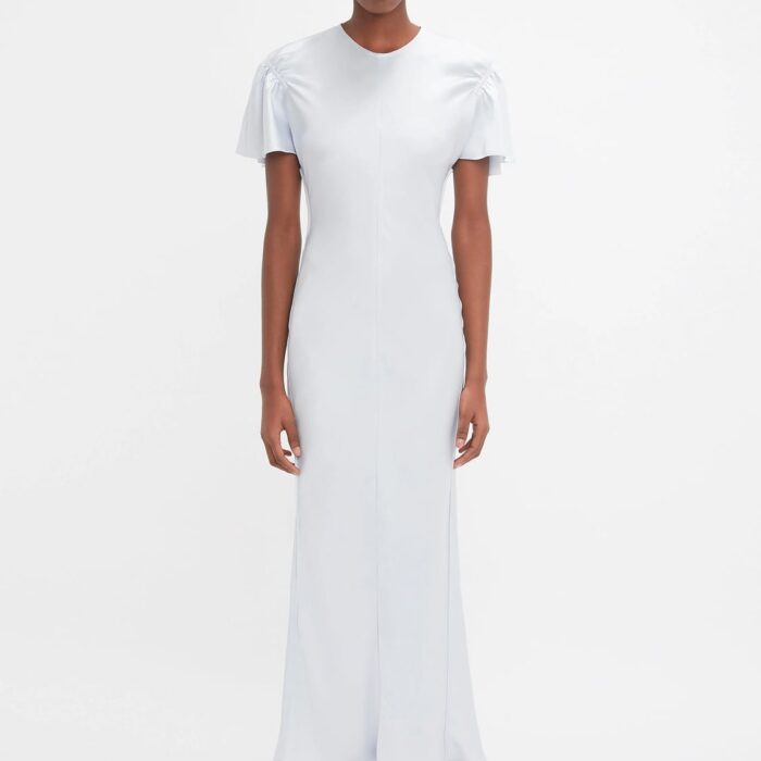 Frame Detail Cut-Out Cami Dress In Ice