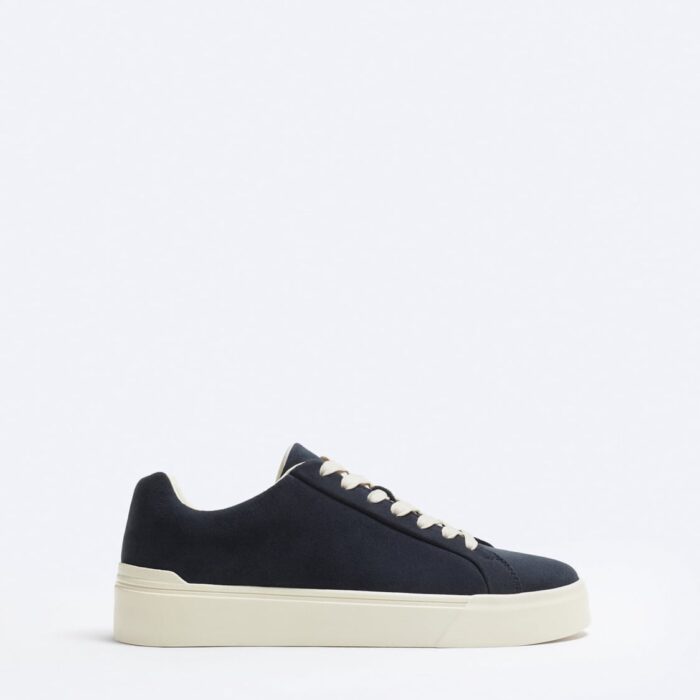 Minimalist lace-up trainers