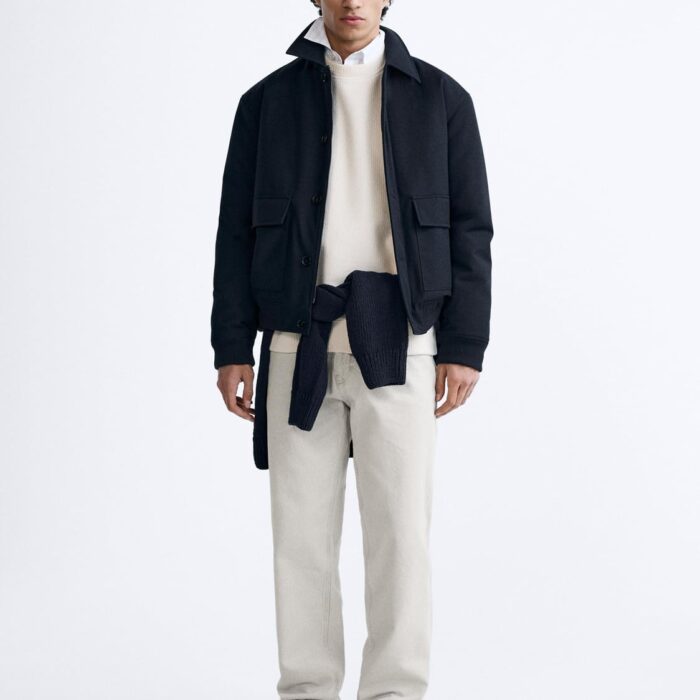 Structured Cotton Cardigan