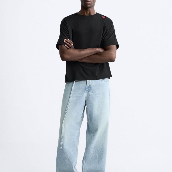 Light Blue Straight-Leg Jeans