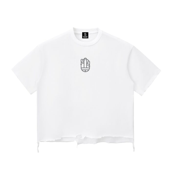 Snow Wash Raw-Hem Boxy T-shirt