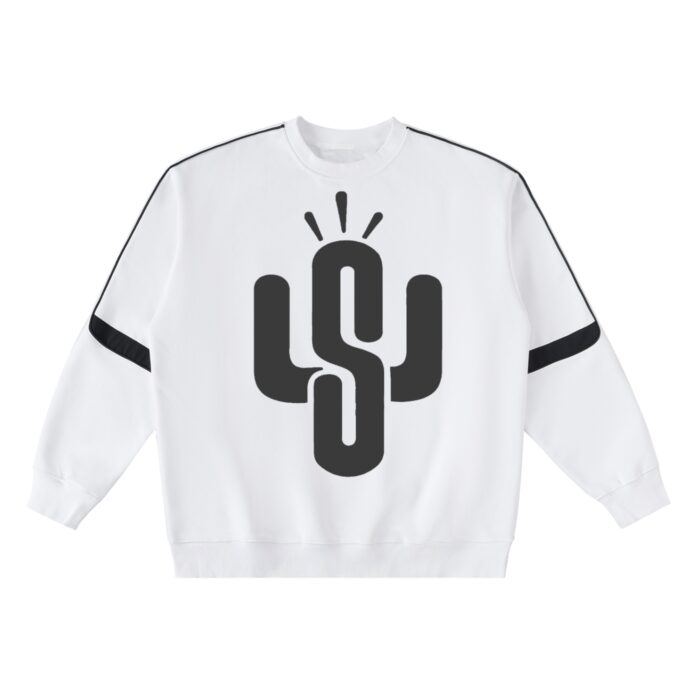Oversized Crewneck Taped Sweatshirt