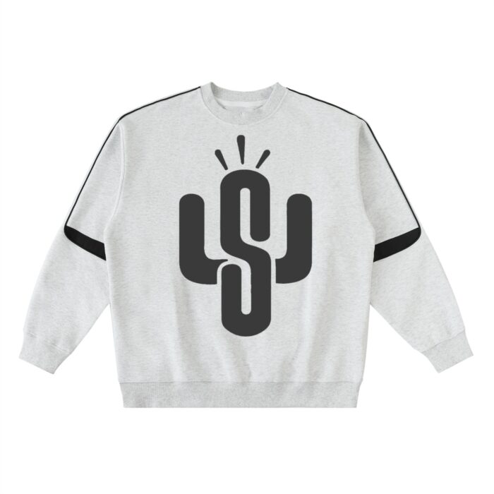 Oversized Crewneck Taped Sweatshirt