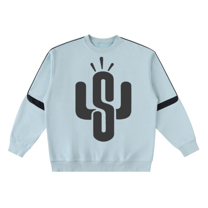 Oversized Crewneck Taped Sweatshirt