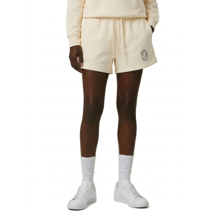 Essential Fleece Drawstring Sweatshorts - Cream